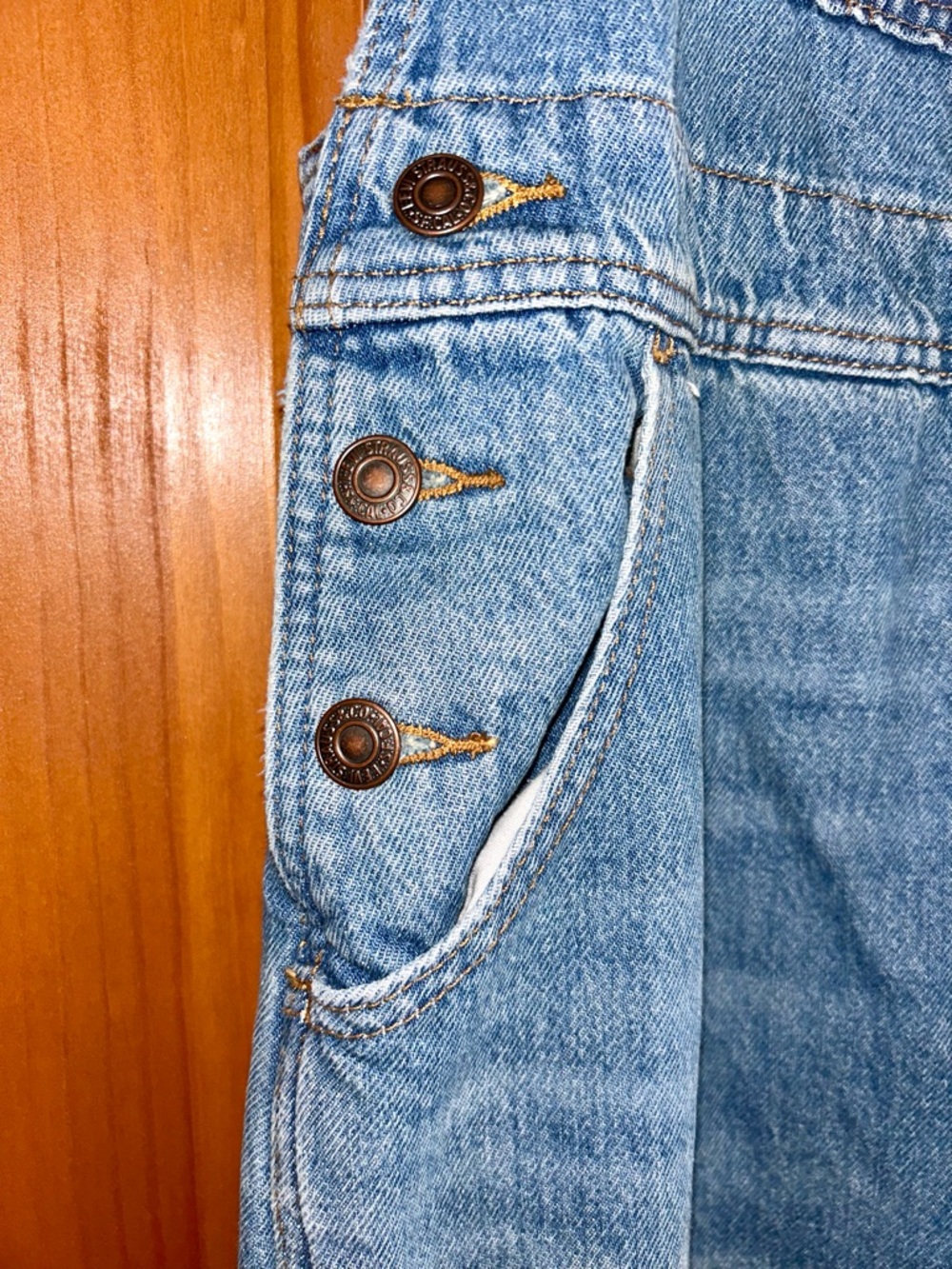Levi's Light Blue Denim Wide-Leg Women's Overalls - Picture 7 of 9